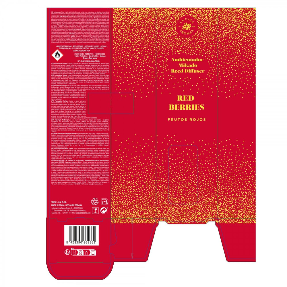 Raumduft Mikado - Rote Beeren 95ml - La Casa de los Aromas - 1