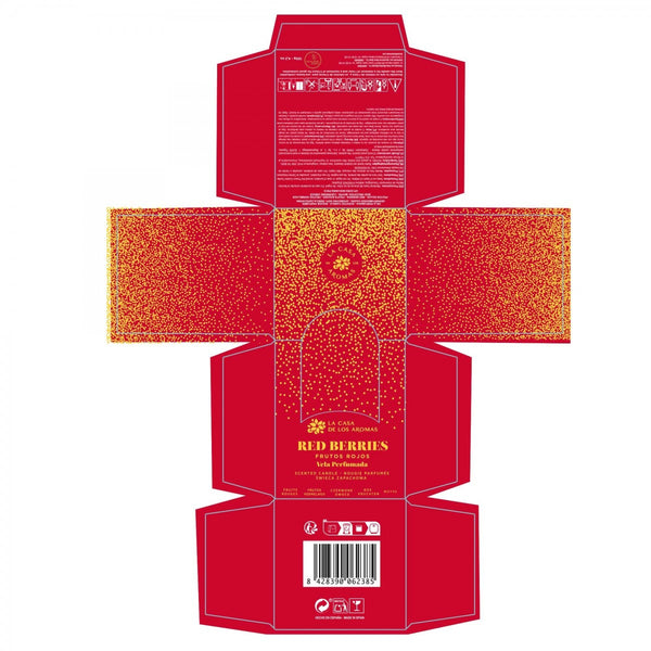 Duftkerze Weihnachten Gewürzter Apfel 120g - La Casa de los Aromas : Red Berries - 2