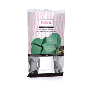 Heißwachstabletten 1 kg - Grünes Wachs - Pollié - 1