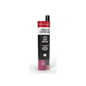 Set Flüssiger Lippenstift Stay Matte + Konturenstift Lasting Finish - Rimmel London : 810 Plum This Show - 1