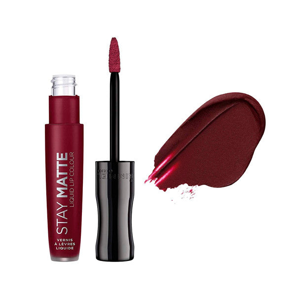 Set Flüssiger Lippenstift Stay Matte + Konturenstift Lasting Finish - Rimmel London : 810 Plum This Show - 3