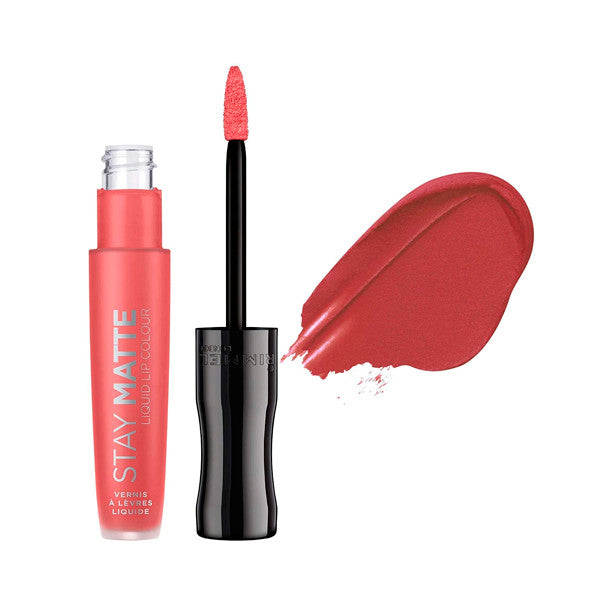 Set Flüssiger Lippenstift Stay Matte + Konturenstift Lasting Finish - Rimmel London : 600 Coral Sass - 3