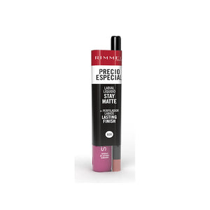 Set Flüssiger Lippenstift Stay Matte + Konturenstift Lasting Finish - Rimmel London : 820 Heartbeat - 1