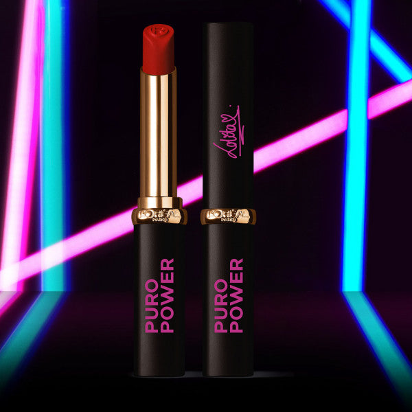 Lippenstift Color Riche Intense Volume Matte Special Edition Puro Power by Lola Lolita - L'oreal Paris : 346 Rouge Determin - 1