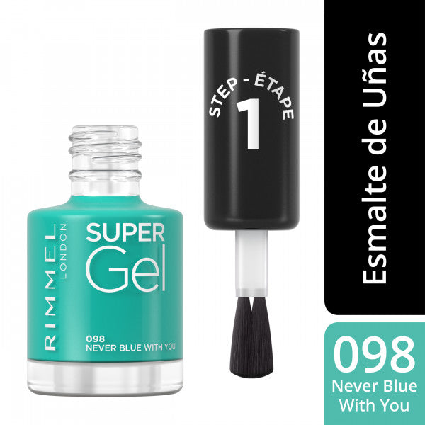 Super Gel von Kate Moss Nagellack - Rimmel London : 98 Never Bluw With You - 4