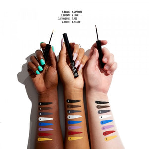 Epic Wear Semi-permanenter flüssiger Eyeliner – professionelles Make-up - Nyx : Sapphire - 1