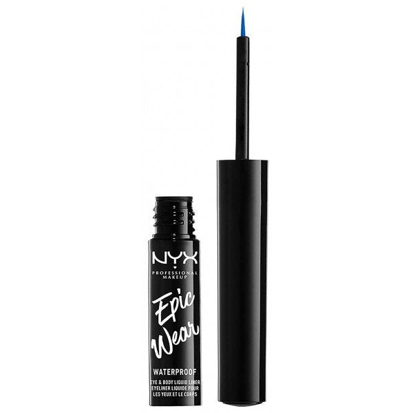 Epic Wear Semi-permanenter flüssiger Eyeliner – professionelles Make-up - Nyx : Sapphire - 2