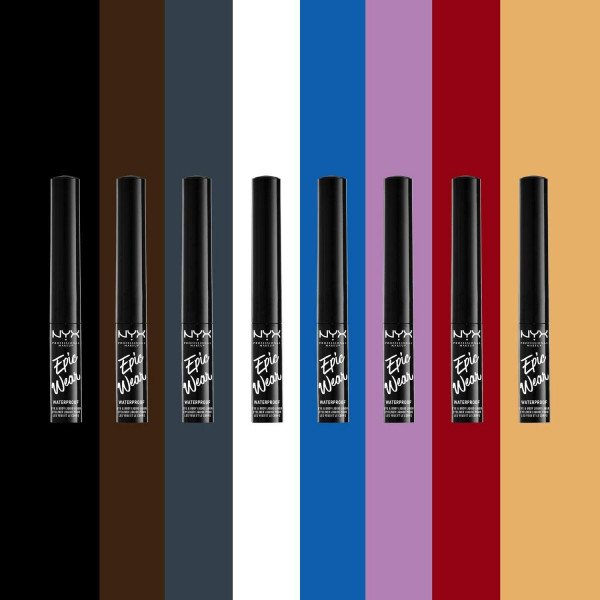 Epic Wear Semi-permanenter flüssiger Eyeliner – professionelles Make-up - Nyx : Sapphire - 4