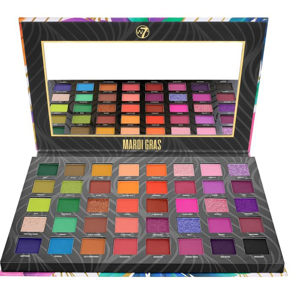 Mardi Gras Gepresste Lidschatten- und Pigmentpalette - W7 - 1
