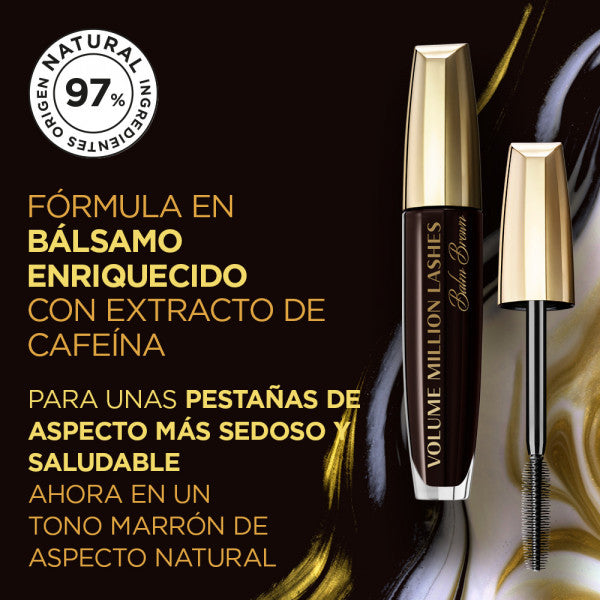 Wimperntusche Volume Million Lashes Balm Noir - L'oreal Paris : Marrón - 6