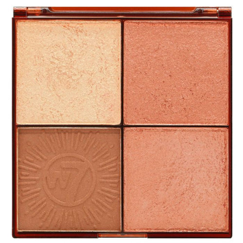 Paleta de Rostro Bronze Brilliance Bronze &amp; Glow-Palette - W7 : Medium Dark - 1