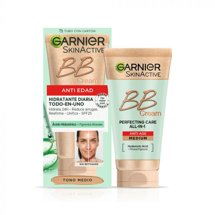 Bb Cream Anti-Aging Feuchtigkeitsspendend mit Farbe LSF 15 - Garnier - 1