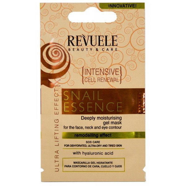 Snail Essence Feuchtigkeitsspendende Gelmaske für Gesicht und Hals - Revuele - 1