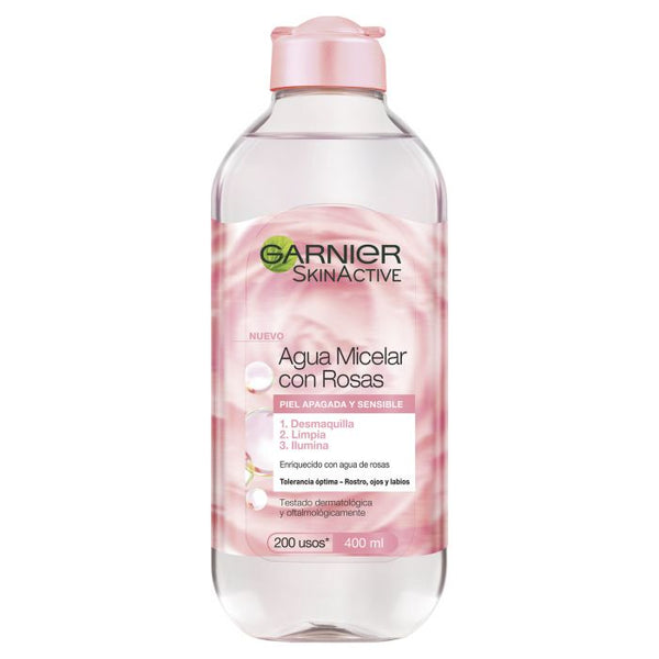 Mizellenwasser mit Rosen reinigt und beleuchtet - Garnier - 1