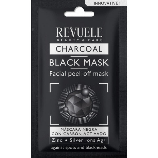 Gesichtsmaske mit Aktivkohle abziehen - Revuele - 1