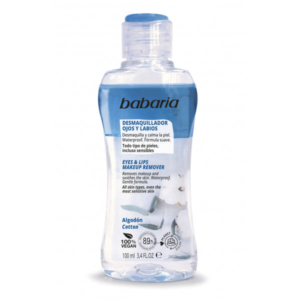 Cotton Augen- und Lippen-Make-up-Entferner: 100 ml - Babaria - 1