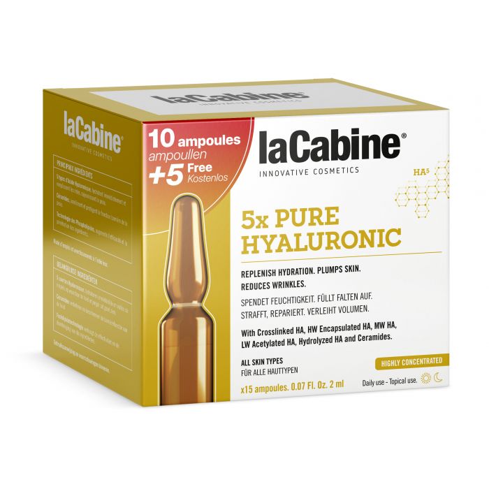 Hyaluronsäure-Ampullen: 10 + 5 Einheiten - La Cabine - 1