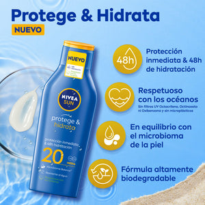 Sonnen Schutz & Feuchtigkeit spendende Sonnenmilch - Nivea : SPF 30 100ML - 3