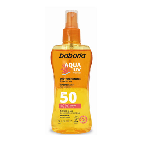 Sprühen Sie Fotoprotector Aqua Uv - Babaria : SPF 50 200ML - 1