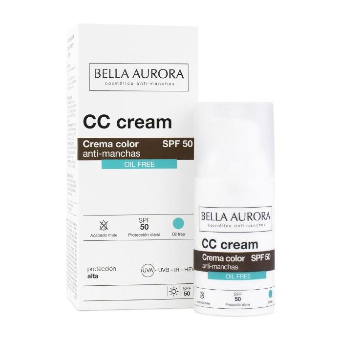 Spf 50+ Oil-Free Spot Cream mit Farbe: Spf 50 30ml - Bella Aurora - 1