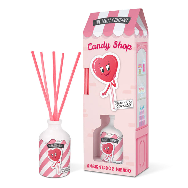 Duftstäbchen Mikado Candy Edition 40ml - The Fruit Company : Piruleta de Corazón - 1