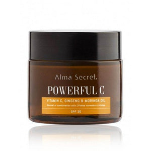 Powerful C Anti-Aging Illuminating Cream - Vitamin C, Ginseng &amp; Moringa - LSF 30 - 50 ml - Alma Secret - 1