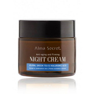 Reparierende Anti-Aging-Nachtcreme - Jojoba, Grüner Tee &amp; Hyaluronsäure - 50 ml - Alma Secret - 1