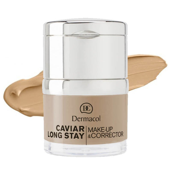 Makeup &amp; Concealer - Caviar Long Stay - Dermacol : Base de maquillaje y corrector caviar - 03 - 1