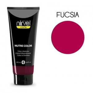 Farbpflegemaske Nährt Farbe Haselnuss 200 ml - Nirvel : Fucsia - 1