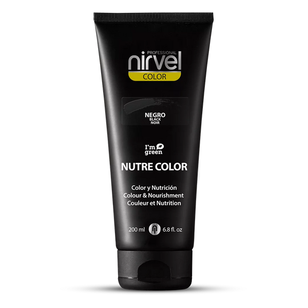 Farbpflegemaske Nährt Farbe Haselnuss 200 ml - Nirvel : Negro - 1