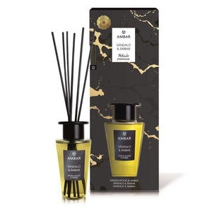 Mikado Premium Sandelholz Raumduft: 85 ml - Ambar Perfums - 1
