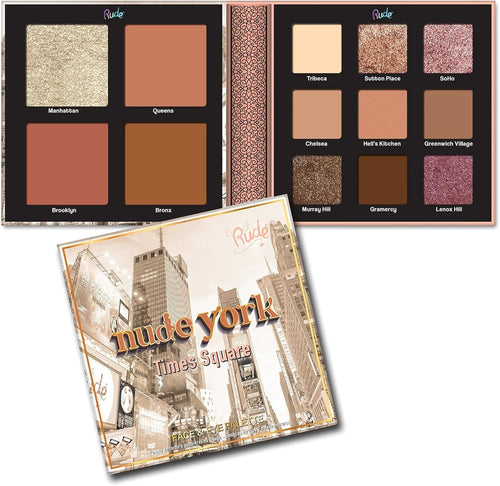 Lidschatten-Palette Nude Augen und Gesicht - Rude : Nude York - 1