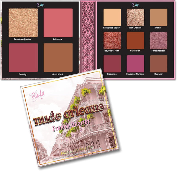 Lidschatten-Palette Nude Augen und Gesicht - Rude : Nude Orleans - 1