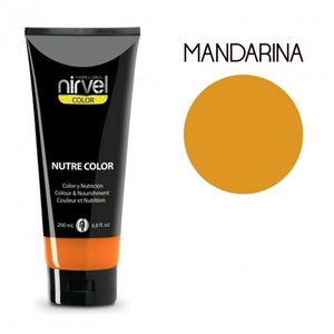 Farbpflegemaske Nährt Farbe Haselnuss 200 ml - Nirvel : Mandarina - 1
