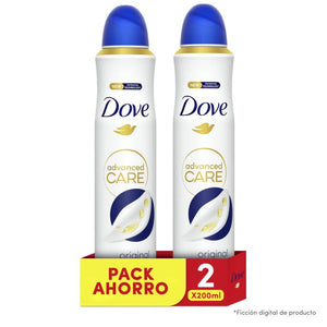 Original Women Desodorant Spray - Dove : 2 x 200ML - 1