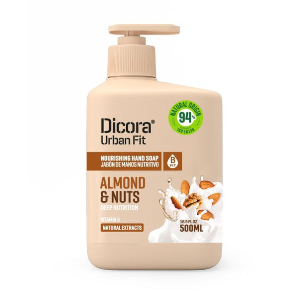 Handseife mit Vitamin B, Mandel und Walnuss: 500 ml - Dicora Urban Fit - 1