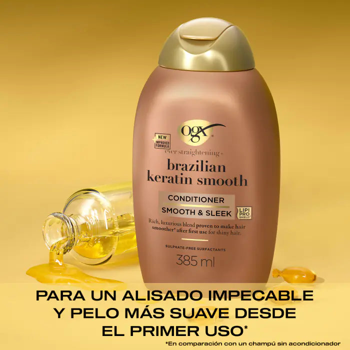 Conditioner Brazilian Keratin Smooth 385ml - Ogx - 1