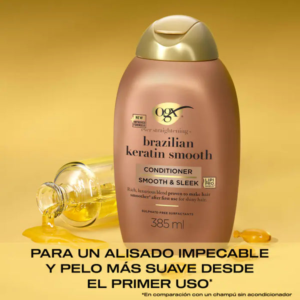 Conditioner Brazilian Keratin Smooth 385ml - Ogx - 2