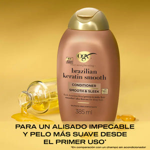 Conditioner Brazilian Keratin Smooth 385ml - Ogx - 2