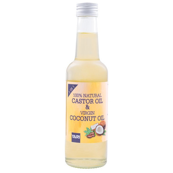 Kombiniertes Öl aus 100 % natürlichem Rizinusöl und nativem Kokosnussöl: 250 ml - Yari - 1