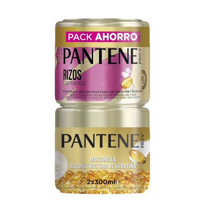 Paket mit 2 keratinrekonstruierenden Masken für definierte Locken - Pantene - 1