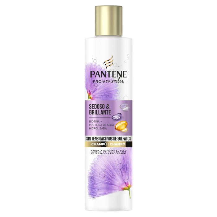 Seidiges &amp; glänzendes sulfatfreies Shampoo - Pantene - 1