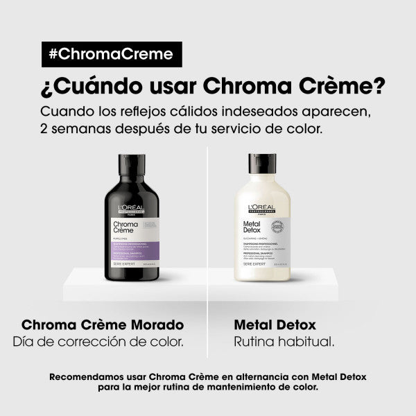 Chroma Crème Gelbton-neutralisierendes Shampoo - L'oréal Professionnel - L'oreal Paris : 1500 ml - 3