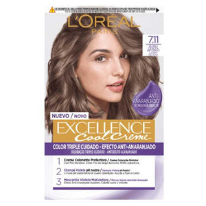 Exzellenz-Creme-Tönungen - L'oreal Paris - L'oreal Paris : 7.11 Rubio Ceniza Intenso - 1