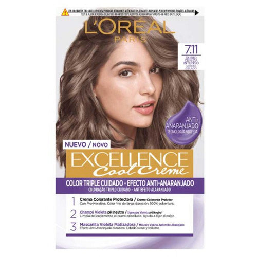 Exzellenz-Creme-Tönungen - L'oreal Paris - L'oreal Paris : 7.11 Rubio Ceniza Intenso - 1