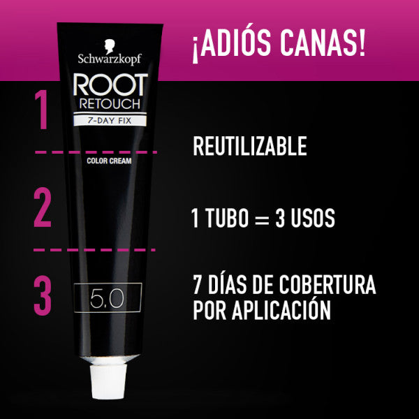 Retusche Wurzeln Root 7day Fix - Schwarzkopf : Castaño Oscuro - 4