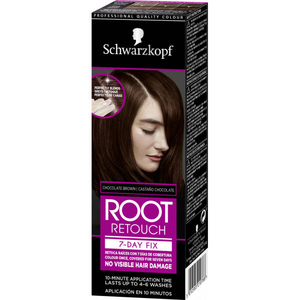 Retusche Wurzeln Root 7day Fix - Schwarzkopf : CASTAÑO CHOCOLATE - 1