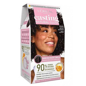 Casting Natural Gloss Haarfärbung ohne Ammoniak - L'oreal Paris : 123 Black Ganache - 2