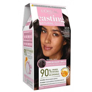 Casting Natural Gloss Haarfärbung ohne Ammoniak - L'oreal Paris : 223 Expresso Darkest Brown - 1