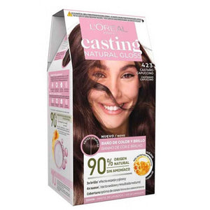 Casting Natural Gloss Haarfärbung ohne Ammoniak - L'oreal Paris : 423 Chesnut Brown - 1